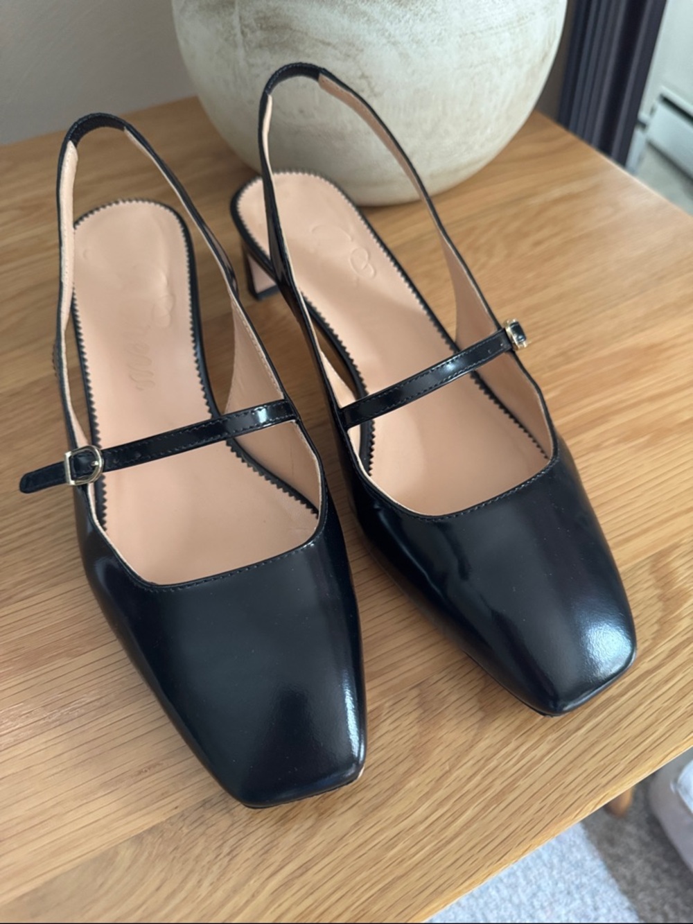 J. Crew sz8 Black Mary Jane Slingback Pumps - Women